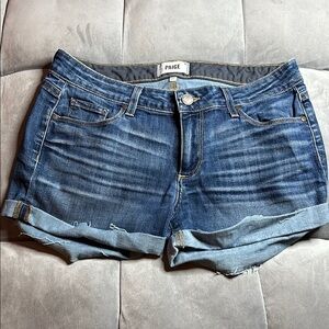 Paige Jimmy Jimmy Short Women's Blue Denim Shorts size 27